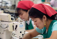 越南服装和纺织品强劲出口